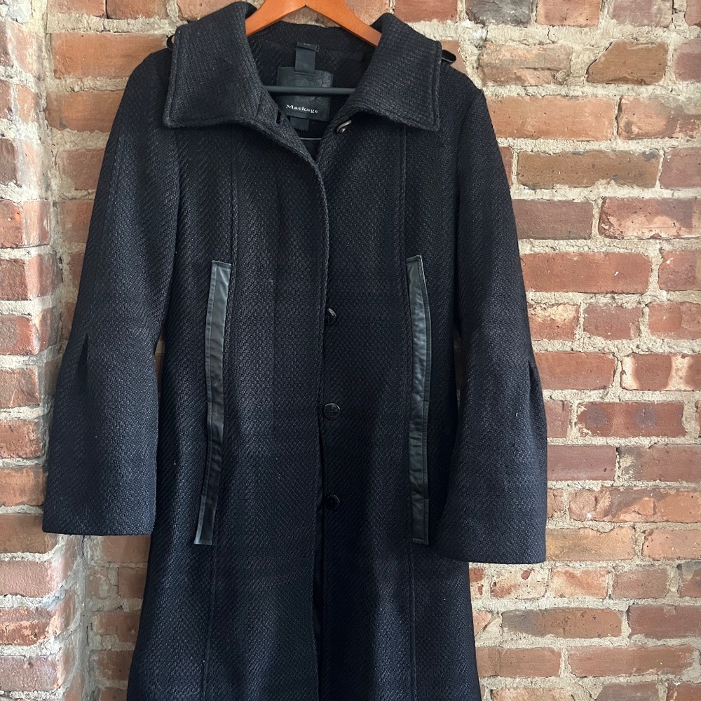 Mackage Women's Black Wool Coat